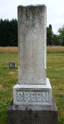 Photo of headstones/Margaret McLellan 1827-1916 hdstn Mt Zion Cem, La Centar, WH